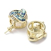 Knot Shape Brass Micro Pave Cubic Zirconia Cup Peg Bails KK-C041-04A-G-2