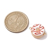 Handmade Lampwork Enamel Donut Connector Charms PALLOY-JF02573-4