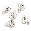201 Stainless Steel Snap Clasps STAS-C042-02S-1