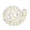 Electroplate Transparent Glass Beads Strands EGLA-N055-04A-10-2