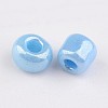 DIY Craft Beads 12/0 Opaque Colors Lustered Round Glass Seed Beads X-SEED-A012-2mm-123-2