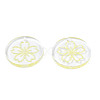 Transparent Resin Pendants RESI-N030-004E-3