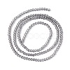 Transparent Glass Beads Strands GLAA-C019-01A-28-2