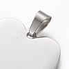 Tarnish Resistant 304 Stainless Steel Stamping Blank Tag Pendants STAS-F213-02P-3