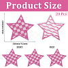 20Pcs Polyester Clothing Patches DIY-CY0002-35B-2