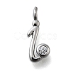 Brass Micro Pave Cubic Zirconia Pendants KK-B132-12P-I-1