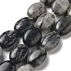 Natural Netstone Beads Strands G-P528-M13-01-1