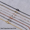 Brass Cable Chains Necklace Making MAK-PH0002-08-3