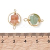 7Pcs 7 Styles Chakra Natural & Synthetic Mixed Gemstone Chip Beaded Links PALLOY-TA00407-01-3
