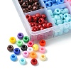 702pcs 18 Colors Opaque Plastic Beads KY-YW0001-41-2
