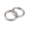 304 Stainless Steel Closed Jump Rings STAS-G393-06P-07-3