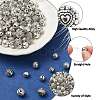 100Pcs 10 Styles Tibetan Style Alloy Beads FIND-CJ0003-19-3
