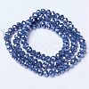 Electroplate Glass Beads Strands EGLA-A034-P1mm-A05-2