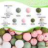 100Pcs Silicone Beads SIL-PA0001-39A-2