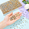 1000Pcs 5 Styles CCB Plastic Beads CCB-PA0001-08-3
