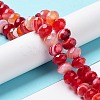 Natural Banded Agate/Striped Agate Beads Strands G-E605-A02-03E-2