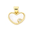 Brass Micro Pave Cubic Zirconia Pendants KK-D325-32G-1