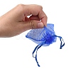 20Pcs 10 Colors Rectangle Organza Drawstring Bags CON-YW0001-31C-6