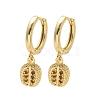 Brass Cubic Zirconia Hoop Earrings EJEW-Q015-01G-D-2