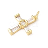 Easter Brass Micro Pave Clear Cubic Zirconia Pendants KK-E799-05E-G-2