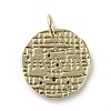 Brass Micro Pave Cubic Zirconia Pendants ZIRC-G157-03G-01G-2