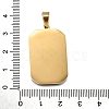 Tarot 304 Stainless Steel Enamel Pendants STAS-M119-09D-G-2