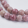 Natural Rhodochrosite Beads Strands X-G-G542-8mm-12-3