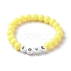 Opaque Acrylic Beads Stretch Bracelet for Kid BJEW-JB06587-5