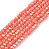 Electroplate Glass Beads Strands EGLA-A044-P1mm-B21-1