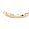 Brass Bamboo Stick Connector Charms KK-U020-03G-2