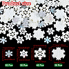 100Pcs 4 Styles Christmas Opaque & Transparent Resin Cabochons RESI-NB0002-15-2