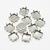 Non-Tarnish 201 Stainless Steel Sew on Prong Settings STAS-T032-08-12mm-1
