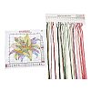 Lily Pattern DIY Cross Stitch Beginner Kits DIY-NH0001-02-2