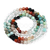 Natural & Synthetic Mixed Gemstone Beads Strands G-D080-A01-01-28-2