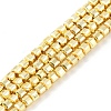 Electroplated Synthetic Non-Magnetic Hematite Beads Strands G-U003-18A-01-1