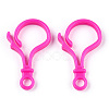 Opaque Solid Color Bulb Shaped Plastic Push Gate Snap Keychain Clasp Findings KY-R006-M01-4