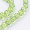 Crackle Glass Beads Strands X-CCG-Q001-6mm-11-3