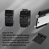 10Pcs Aluminium Alloy DIN Rail Mounting Clip Mounting Bracket FIND-GA0006-85-5
