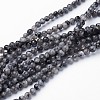 Natural Larvikite Beads Strands GSR3mmC128-1