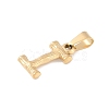 304 Stainless Steel Pendants LS-STAS-F235-01G-I-2