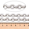 201 Stainless Steel Oval Link Chains CHS-F024-07P-2