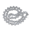 Electroplate Non-magnetic Synthetic Hematite Beads Strands X-G-T057-13H-2