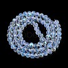 Electroplate Glass Beads Strands EGLA-A044-J6mm-L06-3