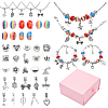 DIY Alloy & Brass European Style Bracelet Jewelry Making Kits DIY-YW0010-67-1