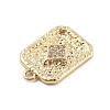Brass Micro Pave Cubic Zirconia Pendants KK-D283-30G-04-2