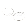 Brass Hoop Earring Findings KK-R112-038E-2