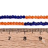 Transparent Glass Beads Strands GLAA-N074-01A-15-5