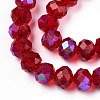 Electroplate Glass Beads Strands EGLA-A034-T3mm-L20-3