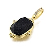 Brass Micro Pave Cubic Zirconia Pendants KK-S523-019G-A-2
