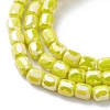 Electroplate Glass Beads Strands EGLA-K015-08-4